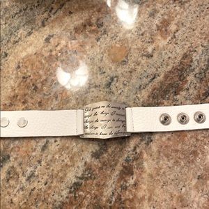 Lisa Stewart Serenity Prayer Leather bracelet
